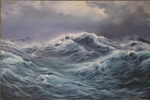 Oscar Droege - Hohe Wellen an der Nordsee