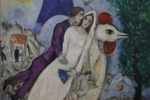 Marc Chagall - Les Mariés de la Tour Eiffel